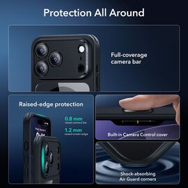 ESR Classic Hybrid MagSafe + Tempered Glass Set for iPhone 17 Pro - Clear Black | Techbox