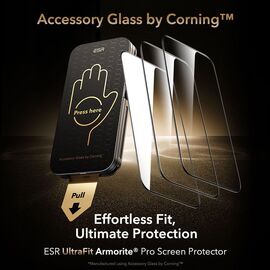 ESR UltraFit Armorite Pro Tempered Glass for iPhone 16 Pro / 17 - Transparent | Techbox