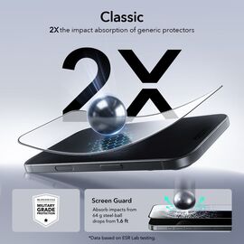 ESR UltraFit Tempered Glass 2-pack for iPhone 16 Pro / 17 - transparent - Uncategorized Screen Protection (2) - Screen & Camera Protection - Techbox