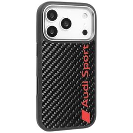 Audi R8 Carbon Fiber MagSafe Case for iPhone 17 Pro - Black | Techbox