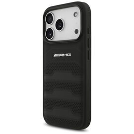 AMG Leather Debossed Lines Logo Case for iPhone 17 Pro - Black | Techbox