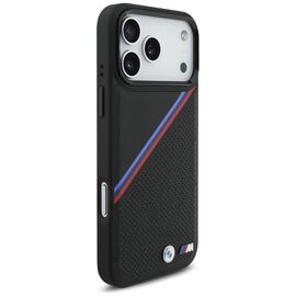 BMW M Tricolor Metal Logo MagSafe Case for iPhone 17 Pro Max - Black | Techbox