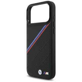 BMW M Tricolor Metal Logo MagSafe Case for iPhone 17 Pro Max - Black | Techbox