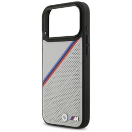 BMW M Tricolor Metal Logo MagSafe Case for iPhone 17 Pro Max - Gray | Techbox