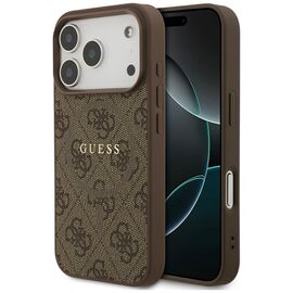 Guess 4G Ring Classic Logo MagSafe Case for iPhone 17 Pro - Brown - Uncategorized Cases (2) - Cases - Techbox