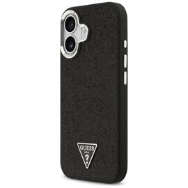 Guess Glitter Triangle Logo MagSafe Case for iPhone 17 - Black - Uncategorized Cases (2) - Cases - Techbox