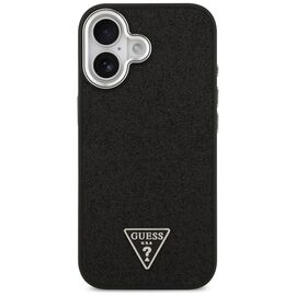 Guess Glitter Triangle Logo MagSafe Case for iPhone 17 - Black - Uncategorized Cases (2) - Cases - Techbox