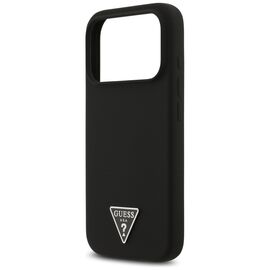 Guess Silicone Triangle Logo MagSafe Case for iPhone 17 Pro Max - Black | Techbox