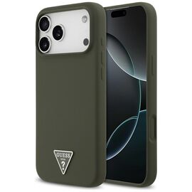 Guess Silicone Triangle Logo MagSafe Case for iPhone 17 Pro Max - Green - Uncategorized Cases (2) - Cases - Techbox