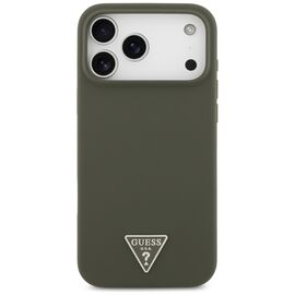 Guess Silicone Triangle Logo MagSafe Case for iPhone 17 Pro Max - Green - Uncategorized Cases (2) - Cases - Techbox