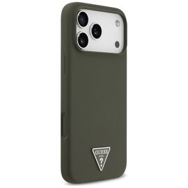 Guess Silicone Triangle Logo MagSafe Case for iPhone 17 Pro Max - Green - Uncategorized Cases (2) - Cases - Techbox