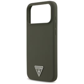 Guess Silicone Triangle Logo MagSafe Case for iPhone 17 Pro Max - Green - Uncategorized Cases (2) - Cases - Techbox