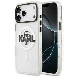 Karl Lagerfeld IML Karl Sketch Logo MagSafe Case for iPhone 17 Pro Max - Transparent | Techbox