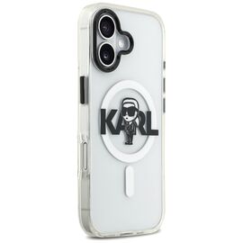 Karl Lagerfeld IML Karl Sketch Logo MagSafe Case for iPhone 17 - Transparent - Uncategorized Cases (2) - Cases - Techbox