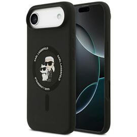 Karl Lagerfeld Silicone Karl&amp;Choupette Ring MagSafe Case for iPhone 17 Air - Black - Uncategorized Cases (2) - Cases - Techbox