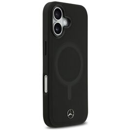 Mercedes Plain Smooth Leather MagSafe case for iPhone 17 - black - Apple Cases - Cases - Techbox