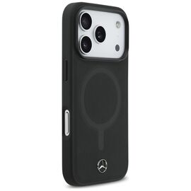 Mercedes Plain Smooth Leather MagSafe Case for iPhone 17 Pro - Black - Apple Cases - Cases - Techbox