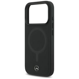 Mercedes Plain Smooth Leather MagSafe Case for iPhone 17 Pro - Black - Apple Cases - Cases - Techbox