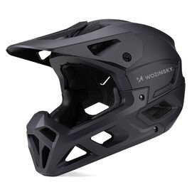 Wozinsky Full Face Bike Helmet with Chin Guard M - Black - Bicycle - Sports & Fitness - Techbox