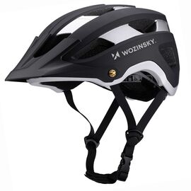Wozinsky lightweight MTB bike helmet L - black and silver | Techbox