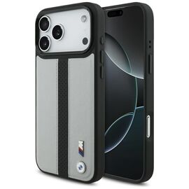 BMW M Perforated Stripe Logo MagSafe Case for iPhone 17 Pro Max - Gray - Apple Cases - Cases - Techbox