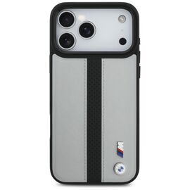 BMW M Perforated Stripe Logo MagSafe Case for iPhone 17 Pro Max - Gray - Apple Cases - Cases - Techbox