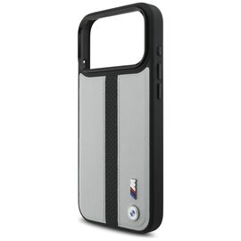 BMW M Perforated Stripe Logo MagSafe Case for iPhone 17 Pro Max - Gray - Apple Cases - Cases - Techbox