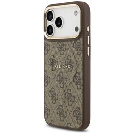 Guess 4G PU Classic Logo MagSafe Case for iPhone 17 Pro Max - Brown - Uncategorized Cases (2) - Cases - Techbox