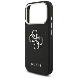 Guess Grained Big 4G Classic Logo case for iPhone 17 Pro - black - Uncategorized Cases (2) - Cases - Techbox