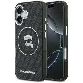 Karl Lagerfeld IML Karl Head Logo MagSafe Case for iPhone 17 - Black | Techbox