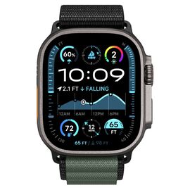 Strap Spigen WBF1 Strap for Apple Watch 44 / 45 / 46 / 49 mm - Black and Green - Accessories - Smartwatches & Accessories - Techbox