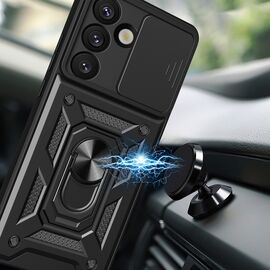 Hybrid Armor Camshield Case for Sasung Galaxy S26 Ultra - Black | Techbox