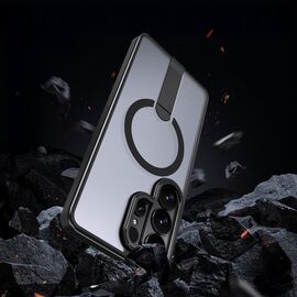 Hybrid Armor X Case for Samsung Galaxy S26 Ultra with Stand, Compatible with MagSafe - Black | Techbox