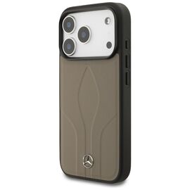 Mercedes Leather The Move MagSafe Case for iPhone 17 Pro - Beige - Apple Cases - Cases - Techbox