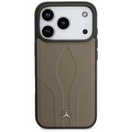 Mercedes Leather The Move MagSafe Case for iPhone 17 Pro - Beige - Apple Cases - Cases - Techbox