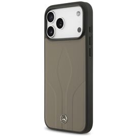 Mercedes Leather The Move MagSafe Case for iPhone 17 Pro Max - Beige - Apple Cases - Cases - Techbox