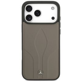 Mercedes Leather The Move MagSafe Case for iPhone 17 Pro Max - Beige - Apple Cases - Cases - Techbox