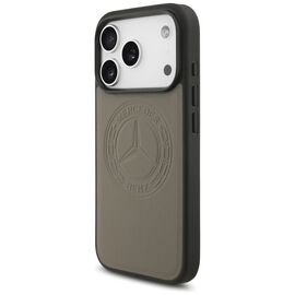 Mercedes Leather Vintage Logo MagSafe Case for iPhone 17 Pro - Beige - Apple Cases - Cases - Techbox