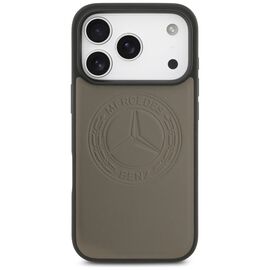 Mercedes Leather Vintage Logo MagSafe Case for iPhone 17 Pro - Beige - Apple Cases - Cases - Techbox