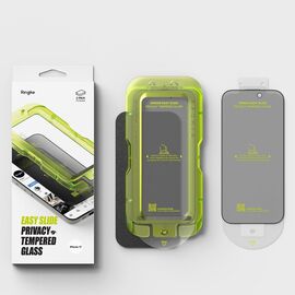 Ringke Easy Slide 2-pack Privacy Glass for iPhone 17 - Black