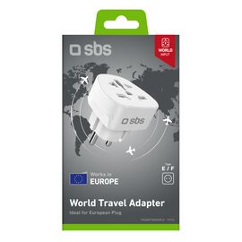 Adapter from Shucko/DE wall plug to Universal plug