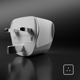 Adapter from UK wall plug to Universal plug