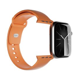 Puro Icon Silicone Strap for Apple Watch 44 / 45 / 46 / 49 mm - Orange - Accessories - Smartwatches & Accessories - Techbox