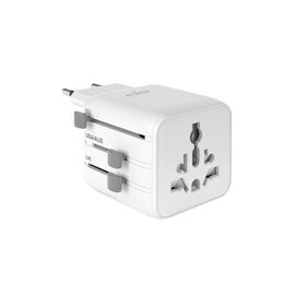 Puro Universal Travel Adapter - White | Techbox