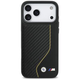 BMW M Carbon Line &amp; Logo MagSafe Case for iPhone 17 Pro Max - Yellow | Techbox