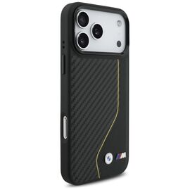 BMW M Carbon Line &amp; Logo MagSafe Case for iPhone 17 Pro Max - Yellow | Techbox