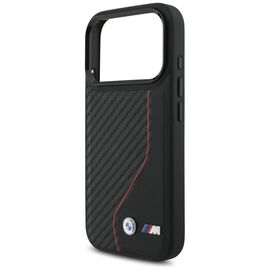 BMW M Carbon Line &amp; Logo MagSafe Case for iPhone 17 Pro - Red | Techbox