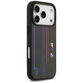 BMW M Kevlar Lines &amp; Logo MagSafe Case for iPhone 17 Pro - Black - Apple Cases - Cases - Techbox