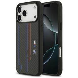 BMW M Kevlar Lines &amp; Logo MagSafe Case for iPhone 17 Pro Max - Black - Apple Cases - Cases - Techbox