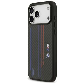 BMW M Kevlar Lines &amp; Logo MagSafe Case for iPhone 17 Pro Max - Black - Apple Cases - Cases - Techbox